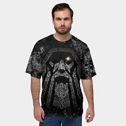 Футболка оверсайз мужская Всеотец Один, цвет: 3D-принт — фото 2