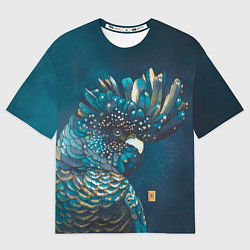 Футболка оверсайз мужская Попугай акварельный - big picture, цвет: 3D-принт