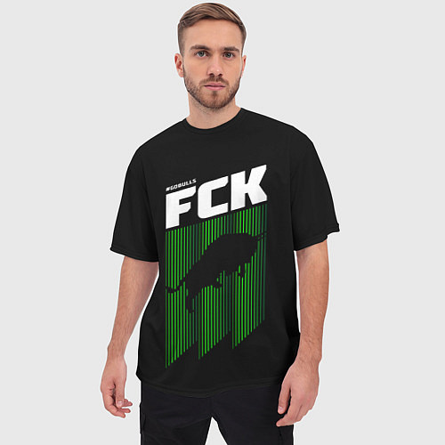 Мужская футболка оверсайз FC Krasnodar / 3D-принт – фото 3