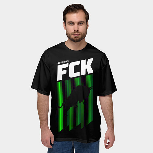 Мужская футболка оверсайз FC Krasnodar / 3D-принт – фото 3