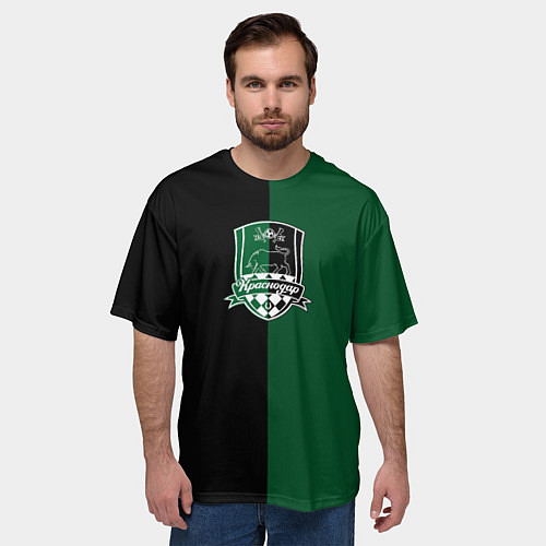 Мужская футболка оверсайз Кривцов - ФК Краснодар / 3D-принт – фото 3