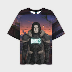 Футболка оверсайз мужская Bones в аниме, цвет: 3D-принт
