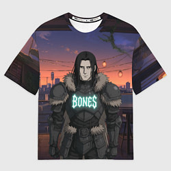 Футболка оверсайз мужская Bones в аниме, цвет: 3D-принт