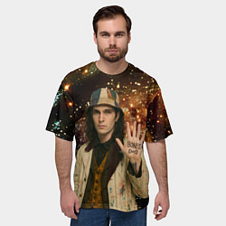 Футболка оверсайз мужская Bones в панаме, цвет: 3D-принт — фото 2