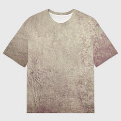 Футболка оверсайз мужская Абстракция - grey pink wall, цвет: 3D-принт