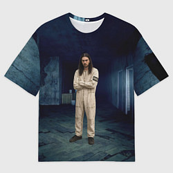 Футболка оверсайз мужская Bones - образ психа, цвет: 3D-принт