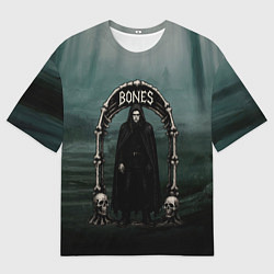 Футболка оверсайз мужская Bones арка из костей, цвет: 3D-принт
