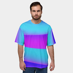 Футболка оверсайз мужская Неоновый прилив, цвет: 3D-принт — фото 2