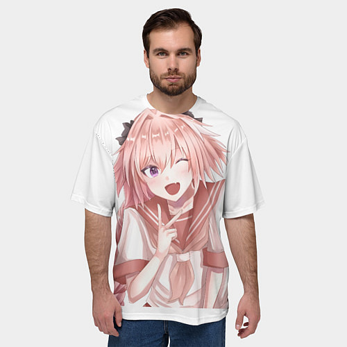 Мужская футболка оверсайз Астольфо - Судьба: Апокриф - big pictures / 3D-принт – фото 3