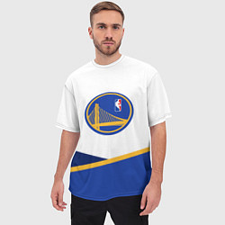Футболка оверсайз мужская Golden State Warriors - NBA, цвет: 3D-принт — фото 2