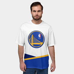 Футболка оверсайз мужская Golden State Warriors - NBA, цвет: 3D-принт — фото 2