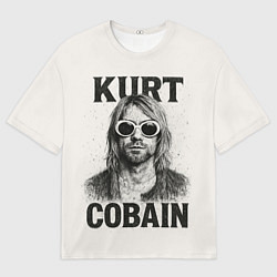 Футболка оверсайз мужская Kurt Cobain - grunge-art, цвет: 3D-принт