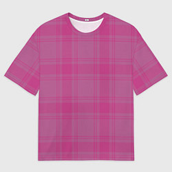 Футболка оверсайз мужская Checkered pink, цвет: 3D-принт