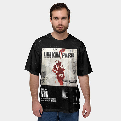 Мужская футболка оверсайз Linkin Park, Hybrid Theory / 3D-принт – фото 3