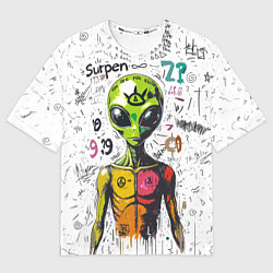 Футболка оверсайз мужская Вы не одиноки, цвет: 3D-принт