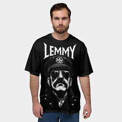Футболка оверсайз мужская Motorhead - lemmy, цвет: 3D-принт — фото 2