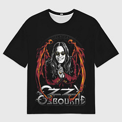 Футболка оверсайз мужская Ozzy Osbourne with wings, цвет: 3D-принт