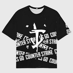 Мужская футболка оверсайз Doom x counter strike