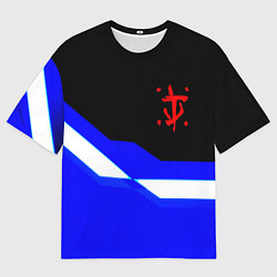 Мужская футболка оверсайз Doom sport geometry