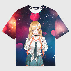 Футболка оверсайз мужская Марин Китагава с любовью - Эта фарфоровая кукла вл, цвет: 3D-принт