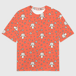 Футболка оверсайз мужская Овечки в цветочках, цвет: 3D-принт