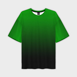 Футболка оверсайз мужская Green gradient, цвет: 3D-принт