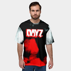 Футболка оверсайз мужская Dayz дым текстура, цвет: 3D-принт — фото 2