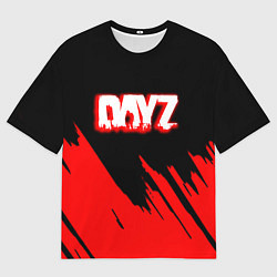 Футболка оверсайз мужская Dayz штрихи красок, цвет: 3D-принт