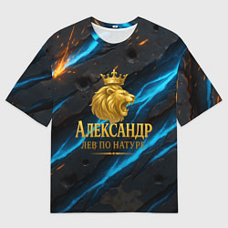 Футболка оверсайз мужская Александр лев по натуре, цвет: 3D-принт