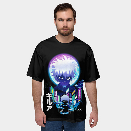 Мужская футболка оверсайз Хантер х Хантер, Киллуа / 3D-принт – фото 3