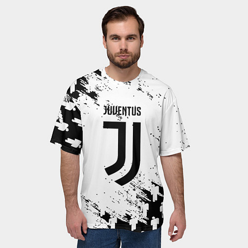 Мужская футболка оверсайз Juventus люди спорт / 3D-принт – фото 3
