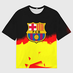 Футболка оверсайз мужская Borussia абстракция золото геометрия, цвет: 3D-принт