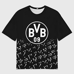 Футболка оверсайз мужская Borussia хищник стиль, цвет: 3D-принт