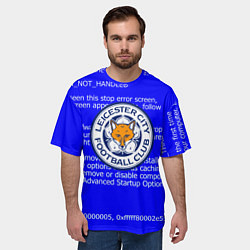 Футболка оверсайз мужская Лестер сити код, цвет: 3D-принт — фото 2