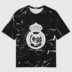 Футболка оверсайз мужская Ювентус краски штрихи, цвет: 3D-принт