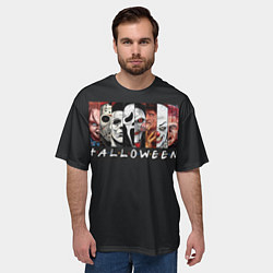 Футболка оверсайз мужская Герои ужасов, цвет: 3D-принт — фото 2