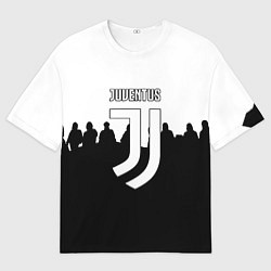 Футболка оверсайз мужская Ювентус команды, цвет: 3D-принт
