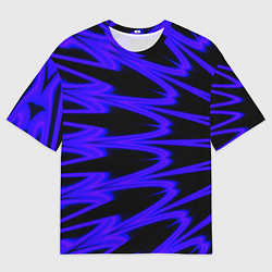 Мужская футболка оверсайз Color neon blue