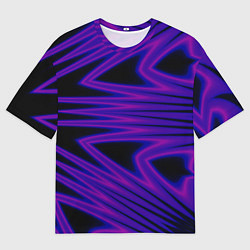 Футболка оверсайз мужская Color neon blue, цвет: 3D-принт