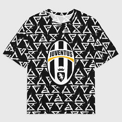 Футболка оверсайз мужская Juventus pattern Witcher, цвет: 3D-принт