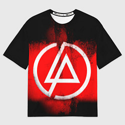 Мужская футболка оверсайз Linkin Park: Red style