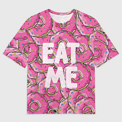 Мужская футболка оверсайз Eat me, Homer