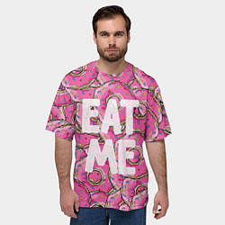 Футболка оверсайз мужская Eat me, Homer, цвет: 3D-принт — фото 2
