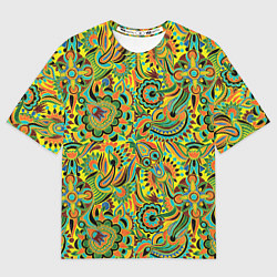 Футболка оверсайз мужская Узор, цвет: 3D-принт
