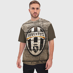 Футболка оверсайз мужская Juventus, цвет: 3D-принт — фото 2