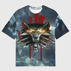 Футболка оверсайз мужская Амулет Ведьмака, цвет: 3D-принт