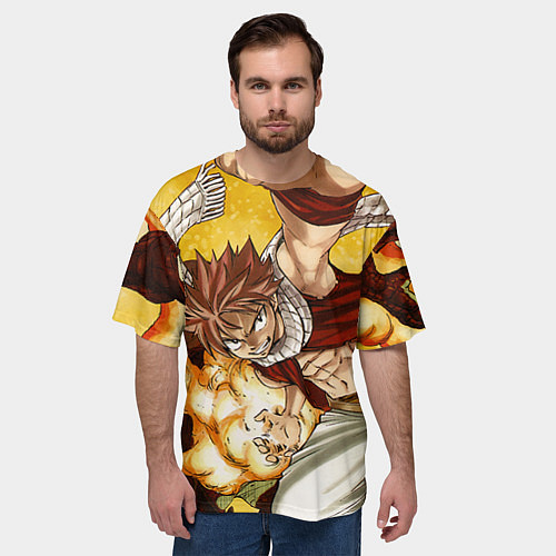 Мужская футболка оверсайз Фэйри Тэйл / 3D-принт – фото 3