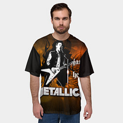 Футболка оверсайз мужская Metallica: James Hetfield, цвет: 3D-принт — фото 2
