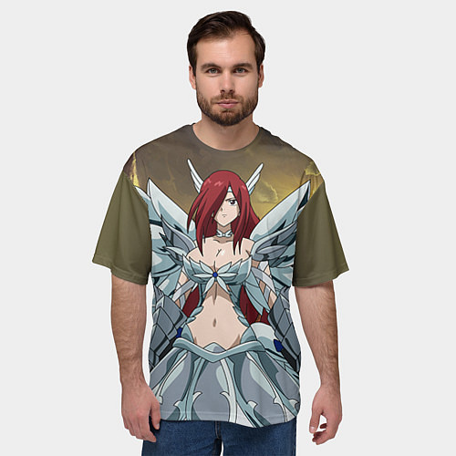 Мужская футболка оверсайз Fairy tail / 3D-принт – фото 3