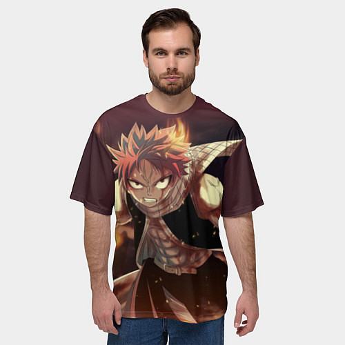 Мужская футболка оверсайз Fairy tail / 3D-принт – фото 3